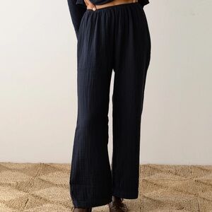 Donni The Bubble Crop Simple Pant Navy Size L